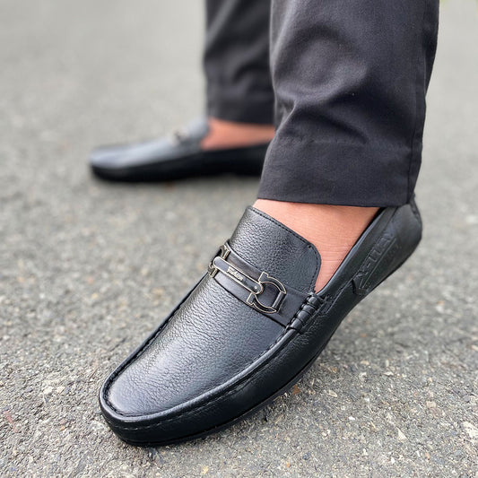 Pure Leather Handmade Classic Black Loafer