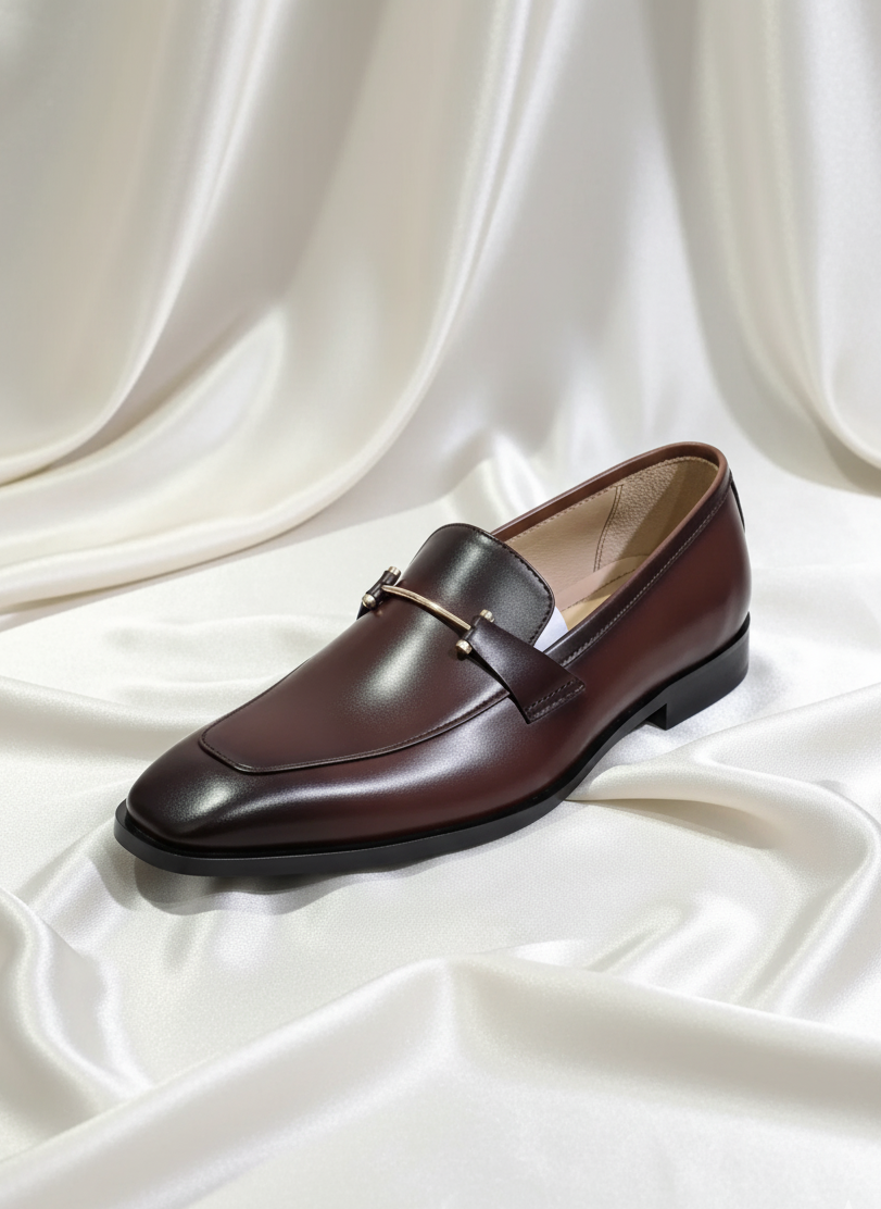 Classic Brown Formal With Metallic Buckle