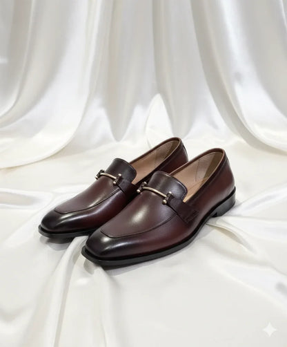 Brown Formal With Metallic Buckle