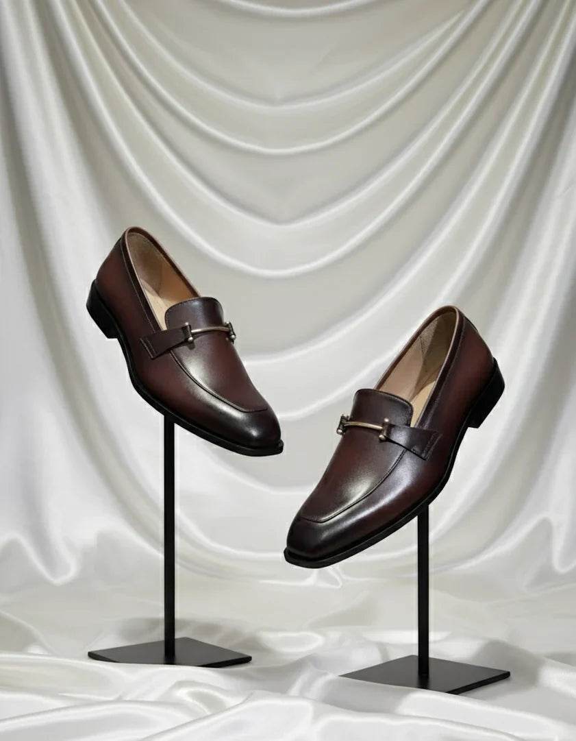 Brown Formal With Metallic Buckle
