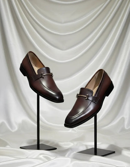 Brown Formal With Metallic Buckle