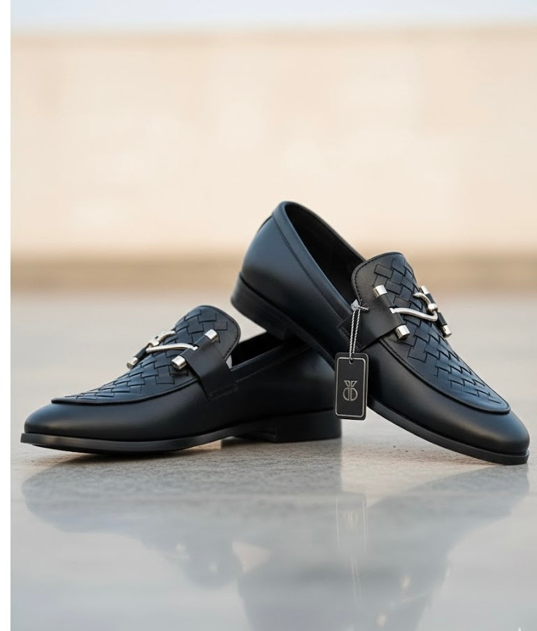 Stylish Metal Buckle Shoes