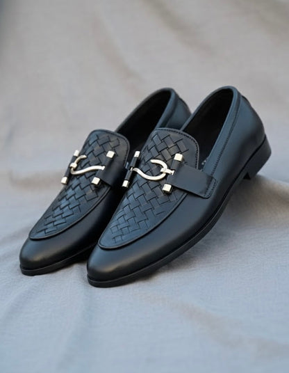 Stylish Metal Buckle Shoes