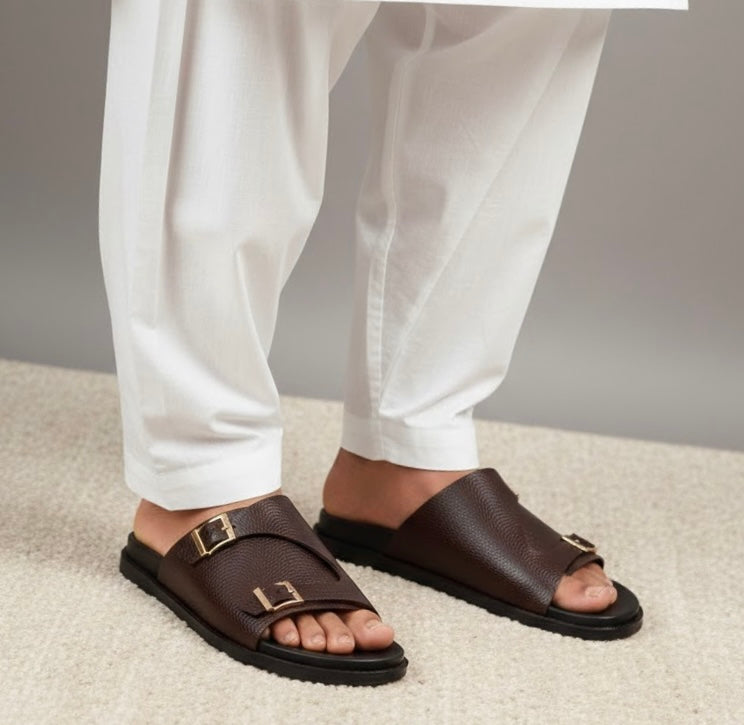 Retro Brown Chappal