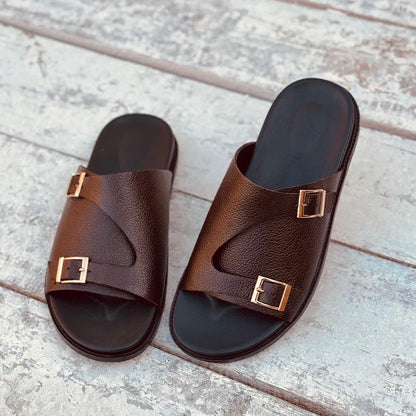 Retro Brown Chappal