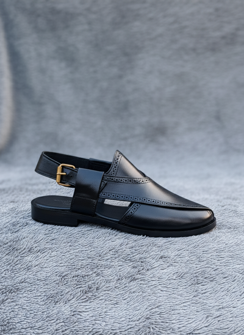 Handmade Black Peshawari Kheri 100% Original Premium Quality